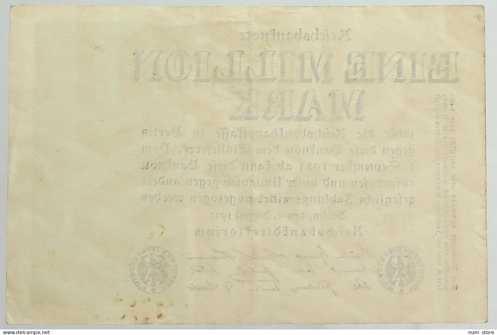 GERMANY MILLION MARK 1923 #alb066 0575 - Sonstige & Ohne Zuordnung