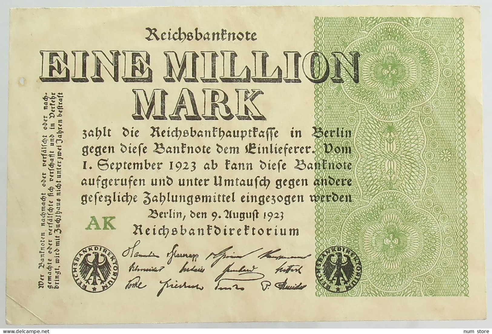 GERMANY MILLION 1923 #alb066 0547 - Andere & Zonder Classificatie