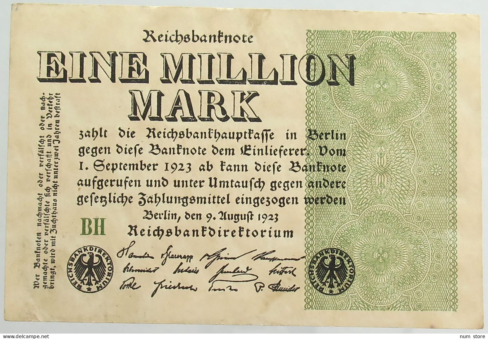 GERMANY MILLION MARK 1923 #alb066 0559 - Otros & Sin Clasificación