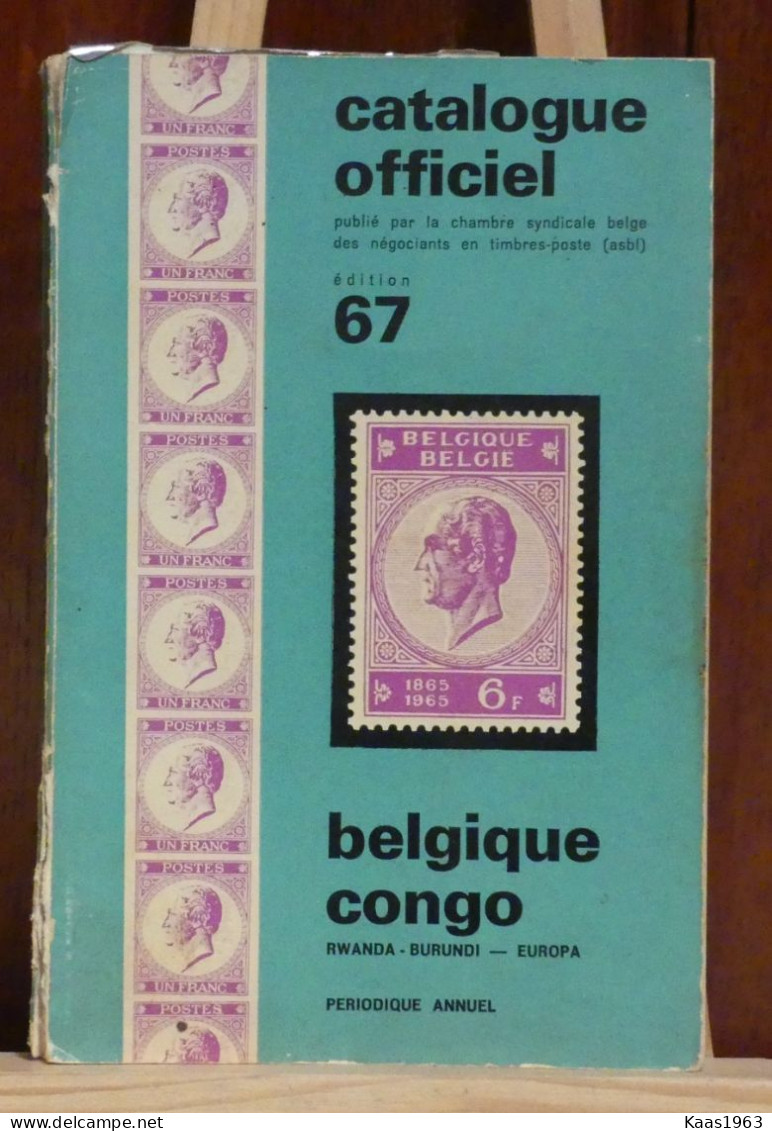 CATALOGUE DE 1967. - Belgio