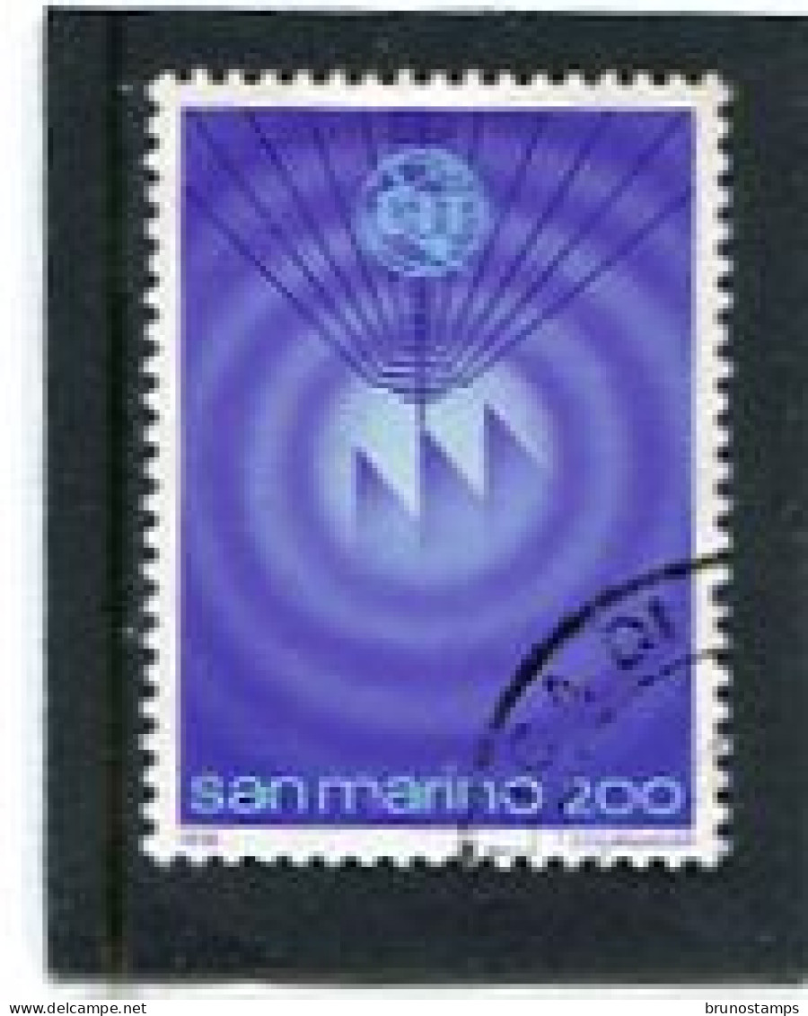 SAN MARINO - 1978  200 L   COMMUNICATIONS  FINE USED - Usados