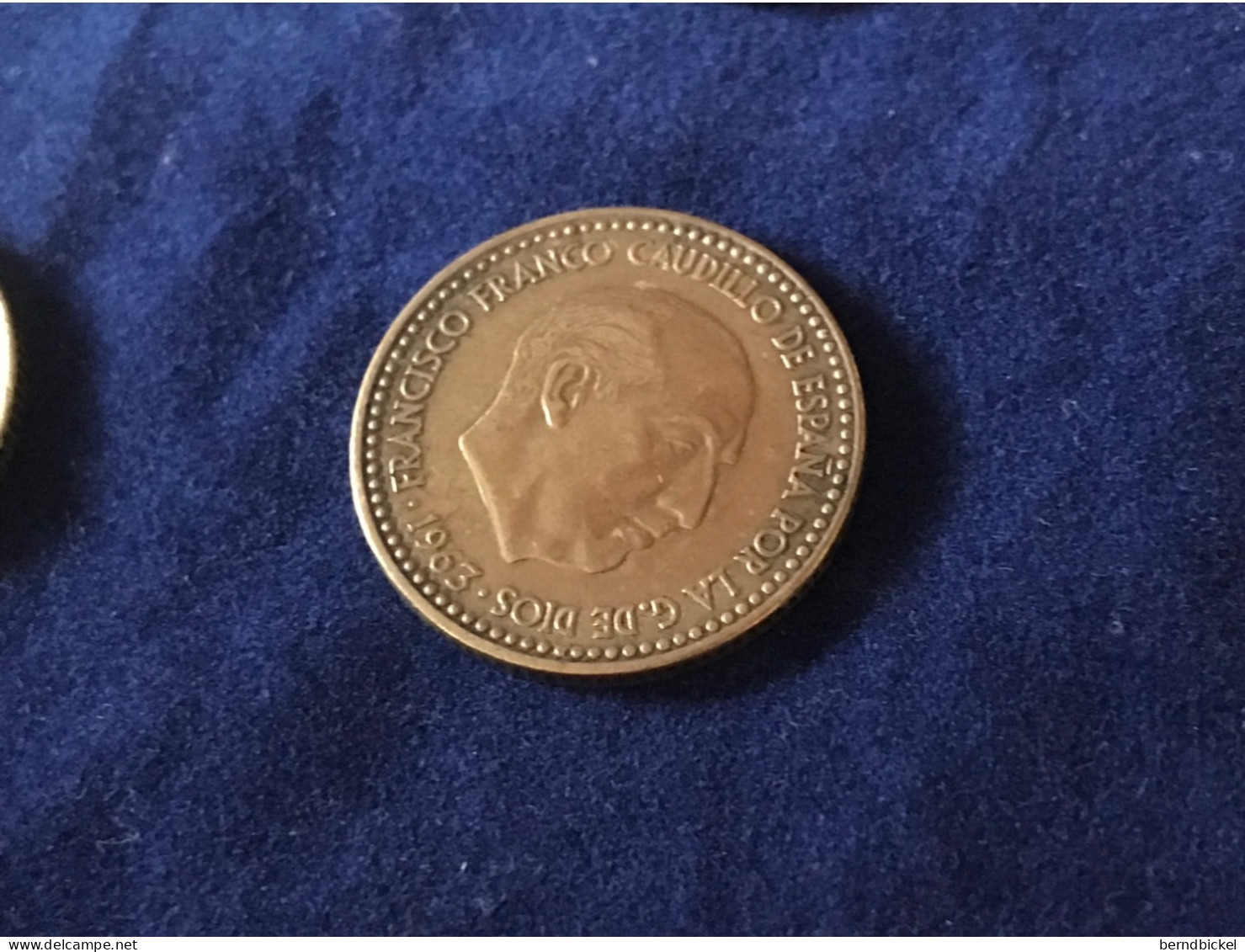 Münze Münzen Umlaufmünze Spanien 1 Peseta 1963 Im Stern 63 - 1 Peseta