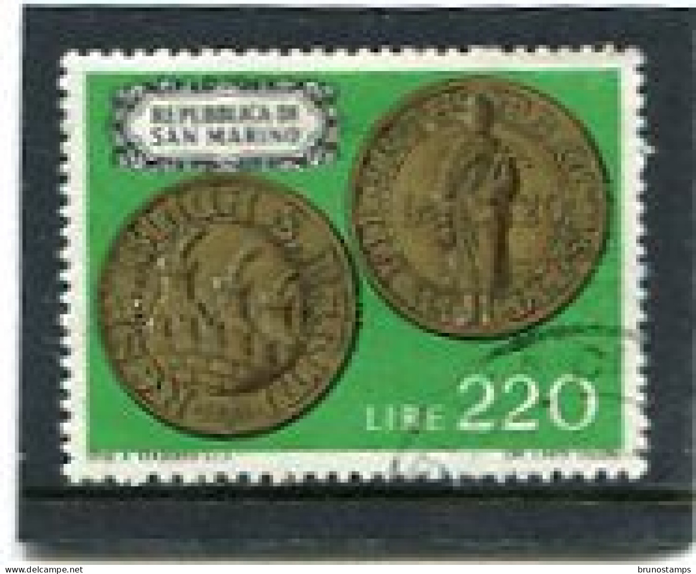 SAN MARINO - 1972   220 L   COINS  FINE USED - Oblitérés