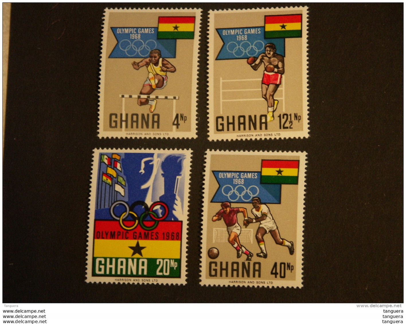 Ghana 1969 Jeux Olympiques De Mexico Yv 328-331 MH * - Ghana (1957-...)