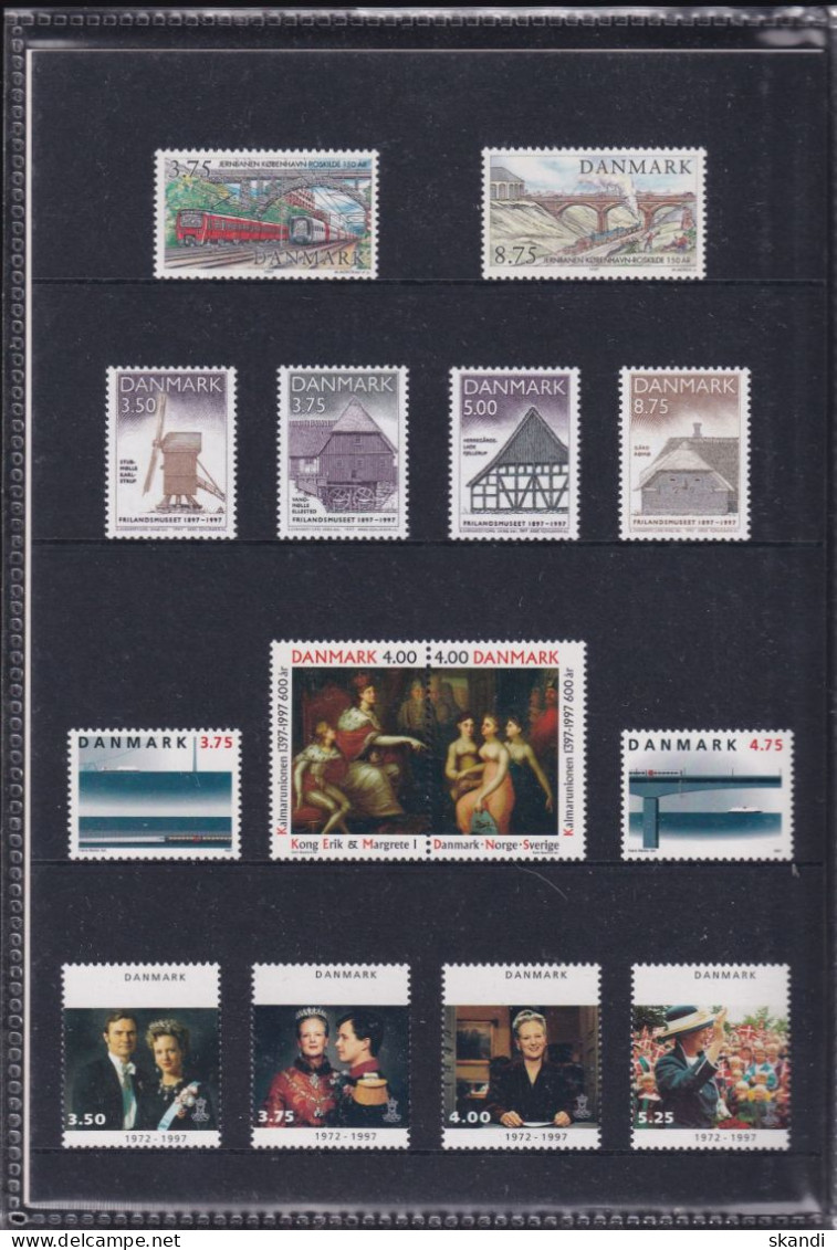 DÄNEMARK 1997 Mi-Nr. 1141-1169 Jahresmappe - Year Set ** MNH - Full Years