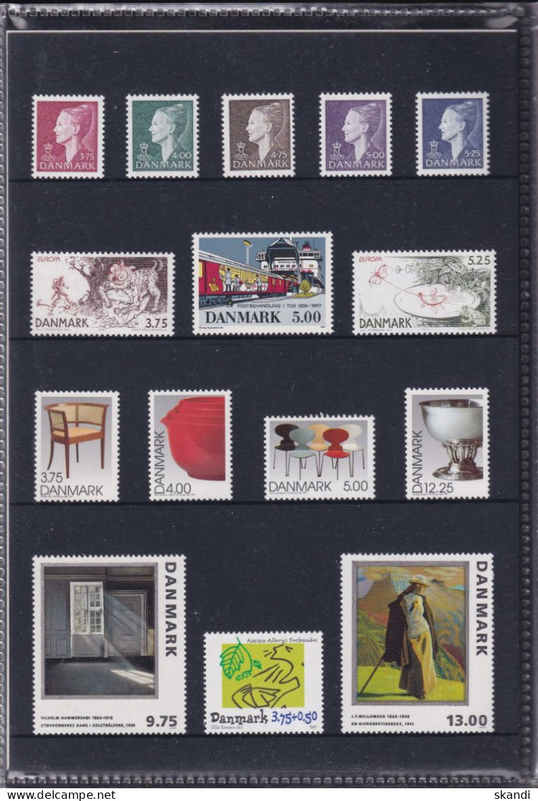 DÄNEMARK 1997 Mi-Nr. 1141-1169 Jahresmappe - Year Set ** MNH - Ganze Jahrgänge