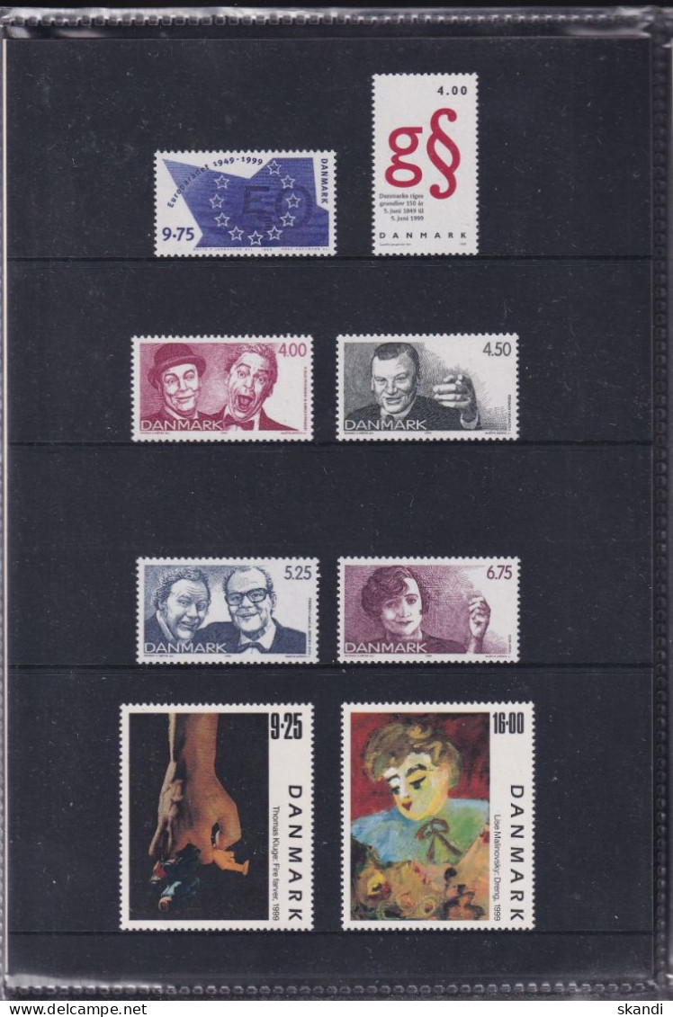 DÄNEMARK 1999 Mi-Nr. 1199-1232 Jahresmappe - Year Set ** MNH - Annate Complete