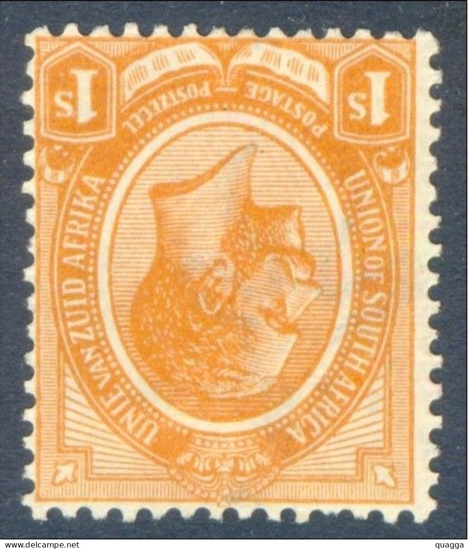 South Africa 1913. 1s Orange (wmk.inv). SACC 11b*, SG 12w*. - Unused Stamps