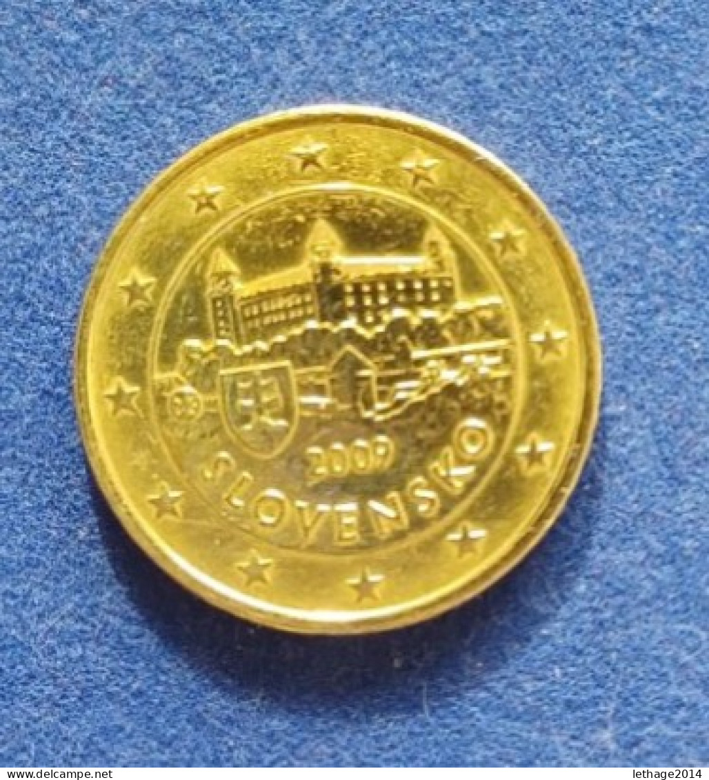 COIN SLOVACCHIA 50 CENT 2014 CASTELLO DI BRATISLAVA ISSUE 1 ISSUED 59.316MIL. - Slovakia