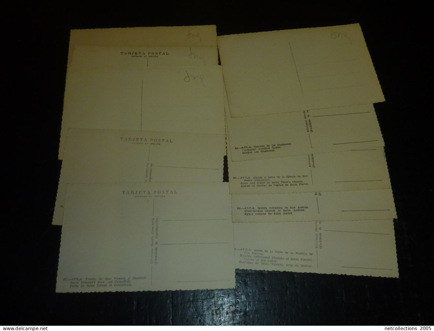 AVILA - BASILIQUE, PORTE DE SAINT VINCENT, EGLISE ROMANE, ABSIDE ETC.... - LOT DE 10 CARTES (D.B) - Collezioni E Lotti