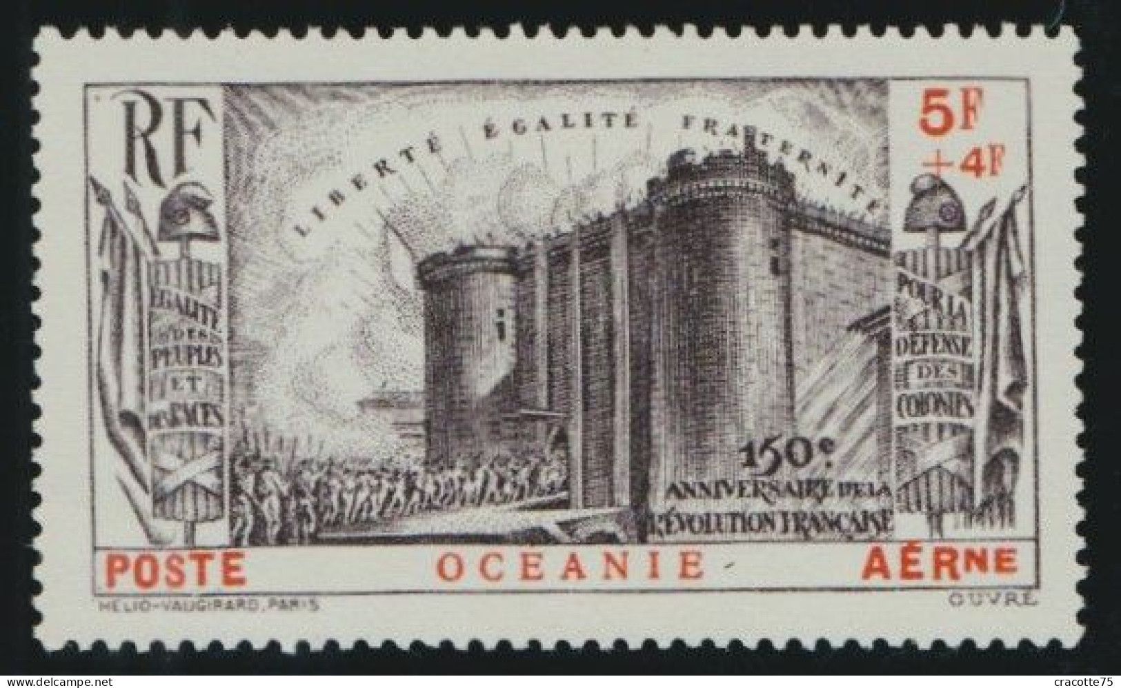 OCEANIE - N°PA 2* - 150e Anniversaire De La Révolution. (charnière Très Légère) - 1939 150e Anniversaire De La Révolution Française