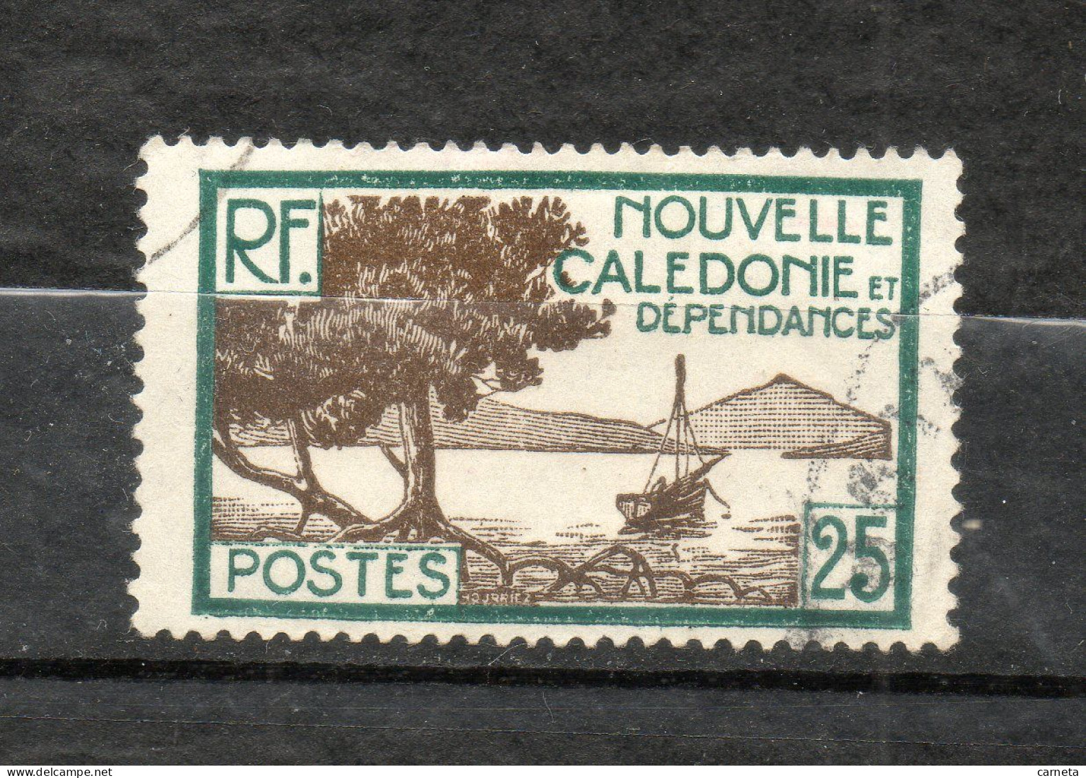 Nlle CALEDONIE N° 146  OBLITERE COTE 0.75€   BAIE BATEAUX - Oblitérés