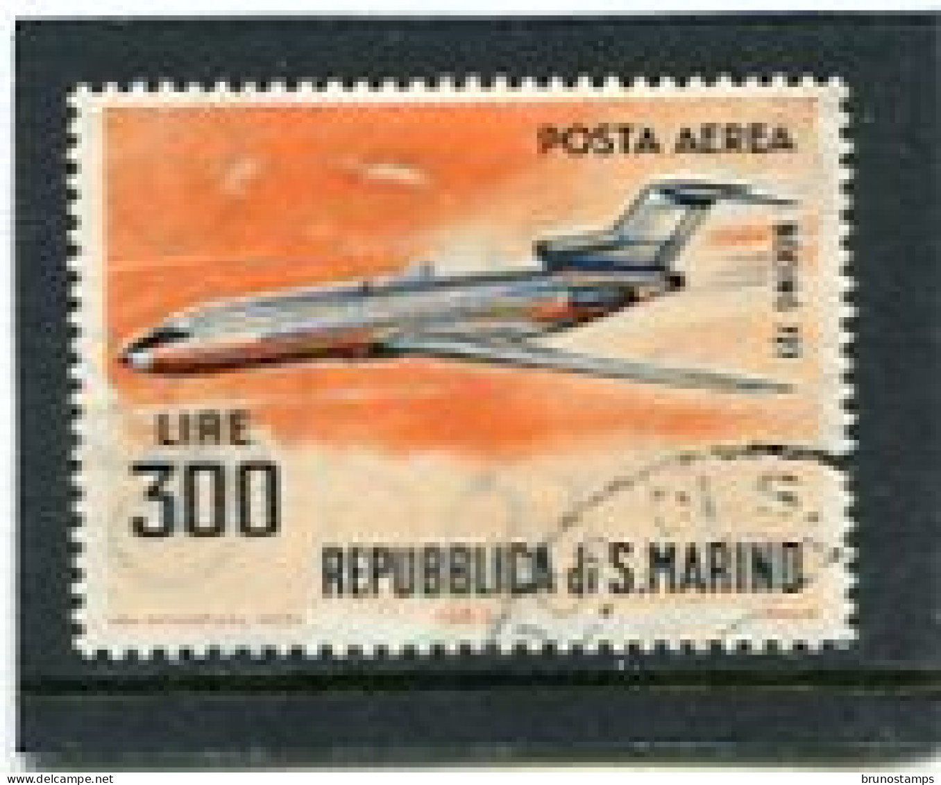 SAN MARINO - 1963  300 L   BOEING 727  FINE USED - Used Stamps