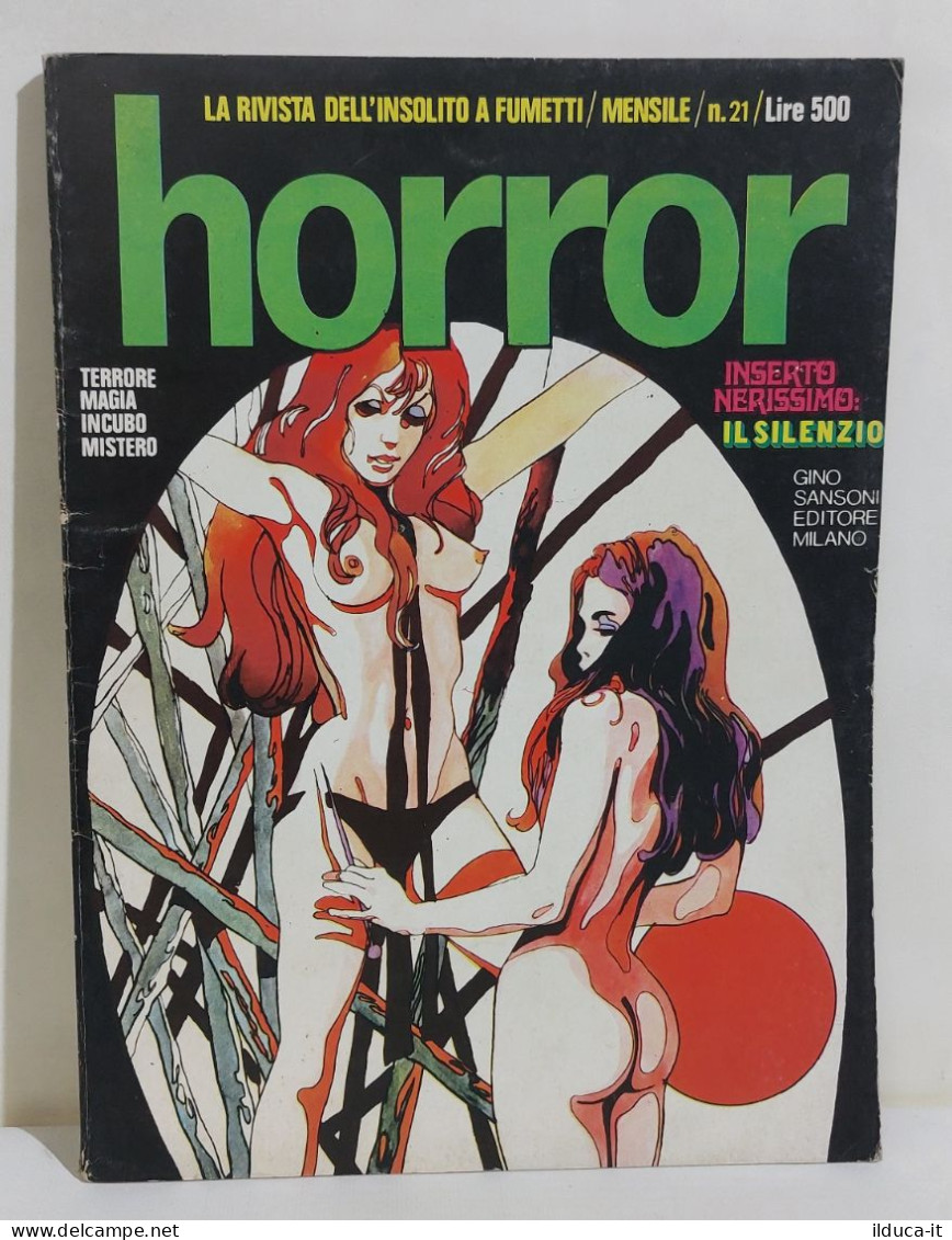 37762 HORROR 1971 A. III N. 21 - Sansoni Editore - Prime Edizioni