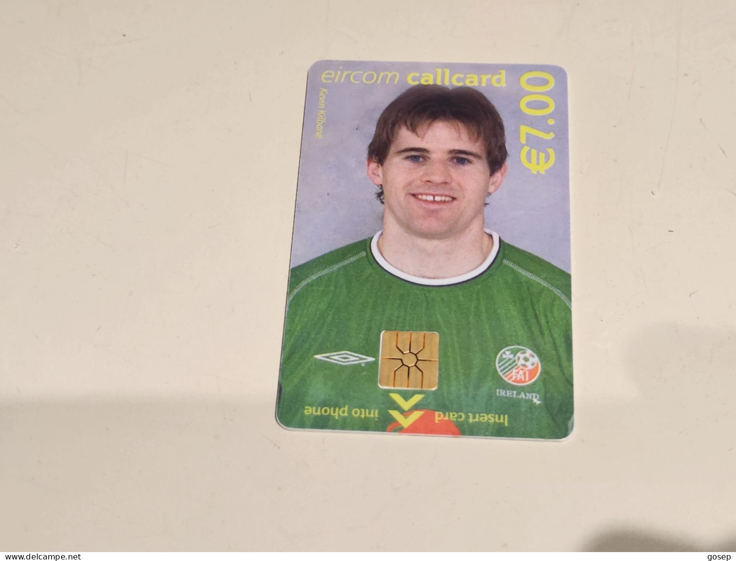 IRELAND-(IE-EIR-S-0120)-sport- Kevin Kilbane-(12)-(7.00€-plus 1€ Free)-(01/2000)-used Card+1card Prepiad Free - Irland