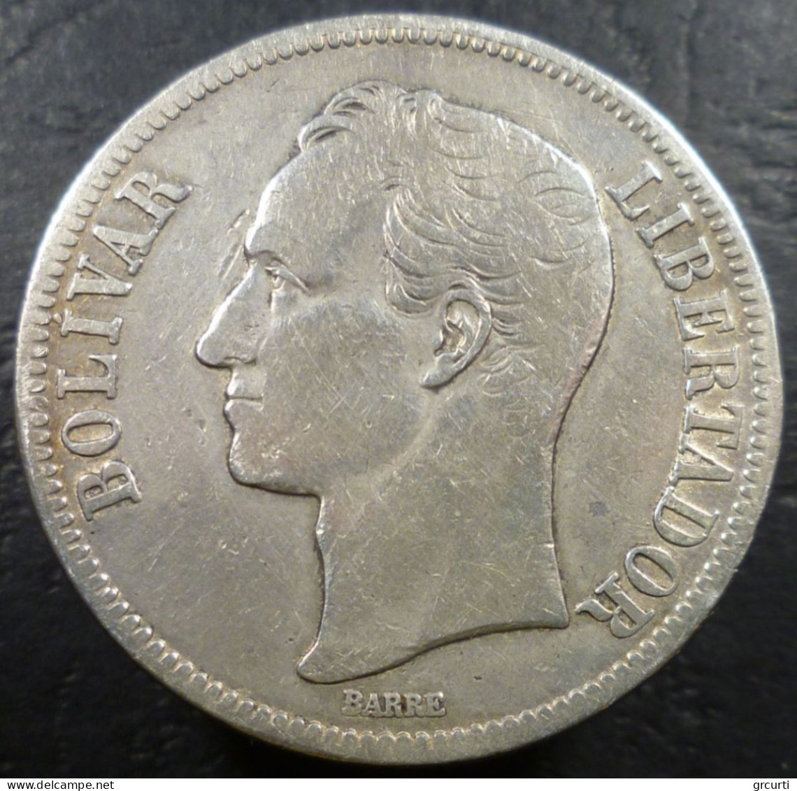 Venezuela - 5 Bolivares 1935 - Y# 24.2 - Venezuela