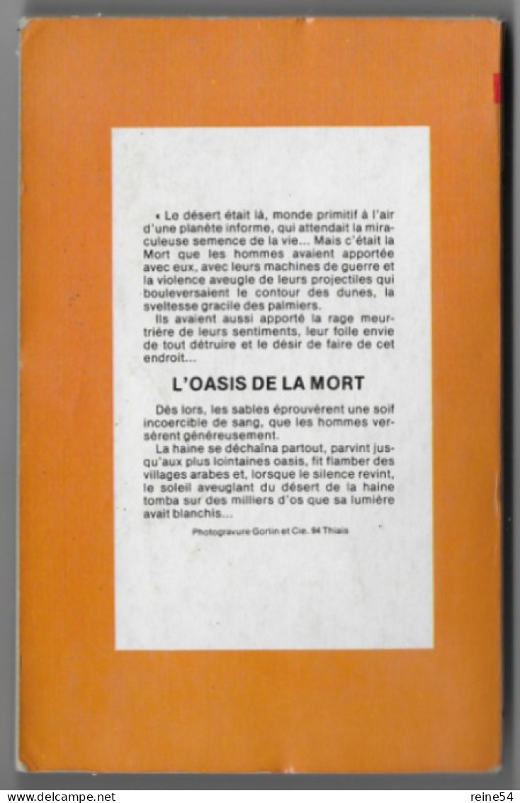 GERFAUT L'Oasis De La Mort 1975 Karl Von Vereiter N° 331 - Action
