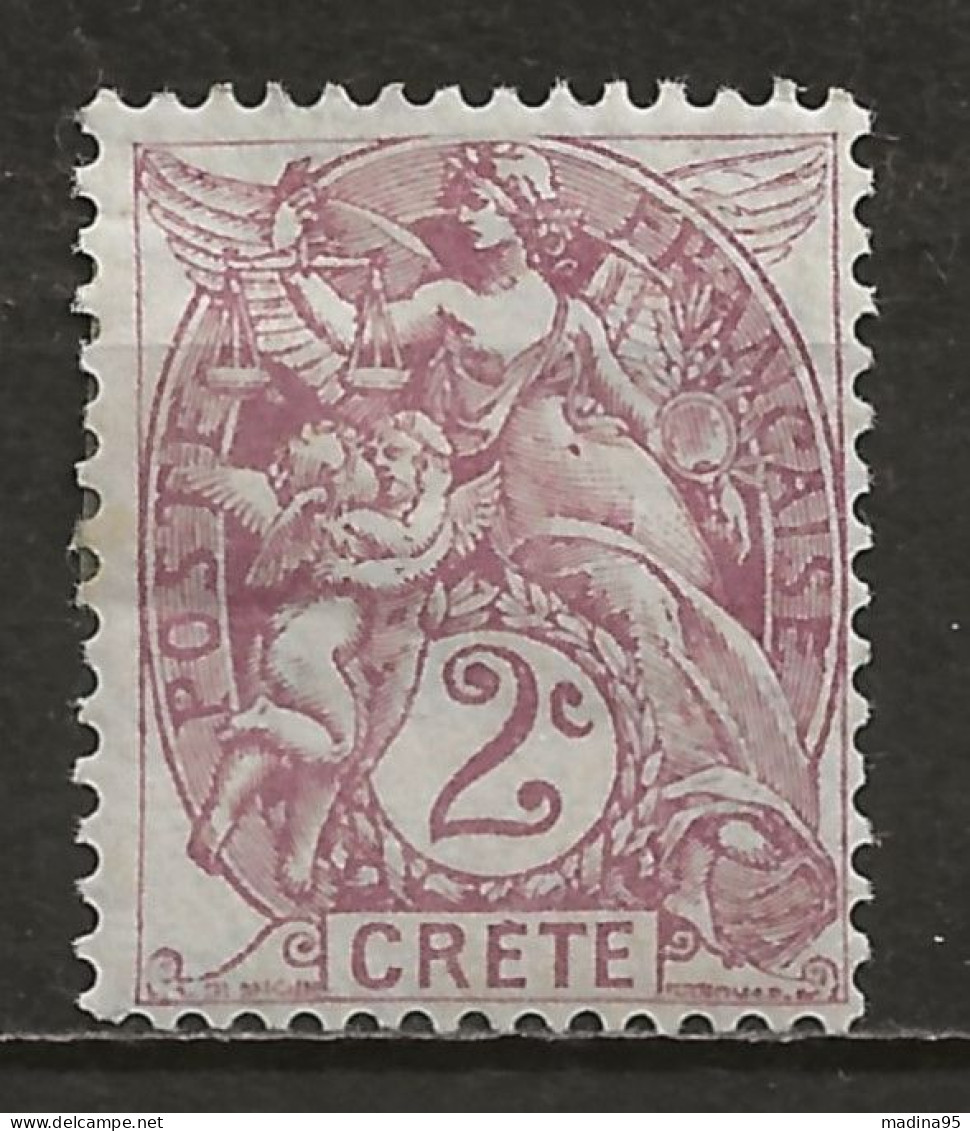 CRETE: *, N° YT 2, Forte Ch., TB - Unused Stamps