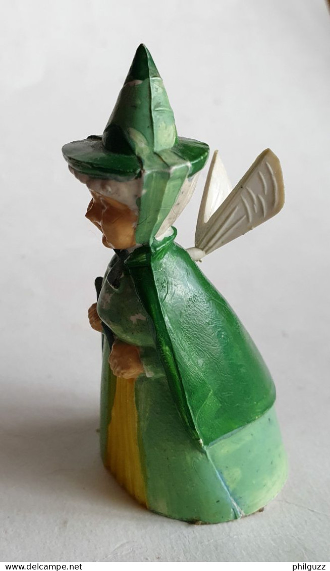 Figurine Ancienne Jim Walt Disney La Belle Au Bois Dormant Paquerette La Fee Verte Avec Ses Ailes Amovibles - Disney