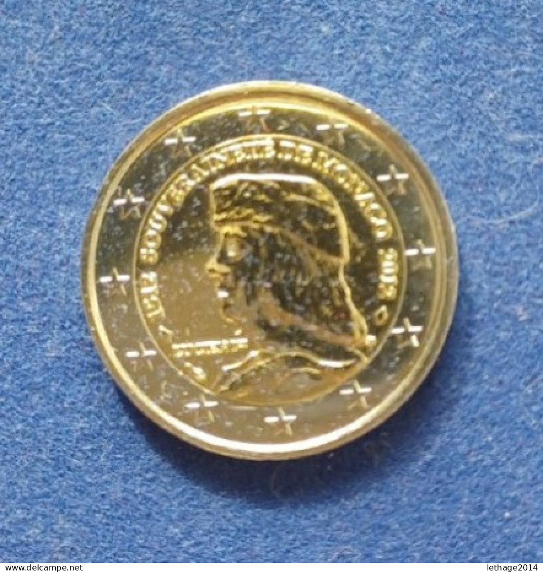 COIN MONACO 2 EURO 2012 PROFILO DI LUCIANO GRIMALDI ISSUE 1 ISSUED 98500 - Monaco