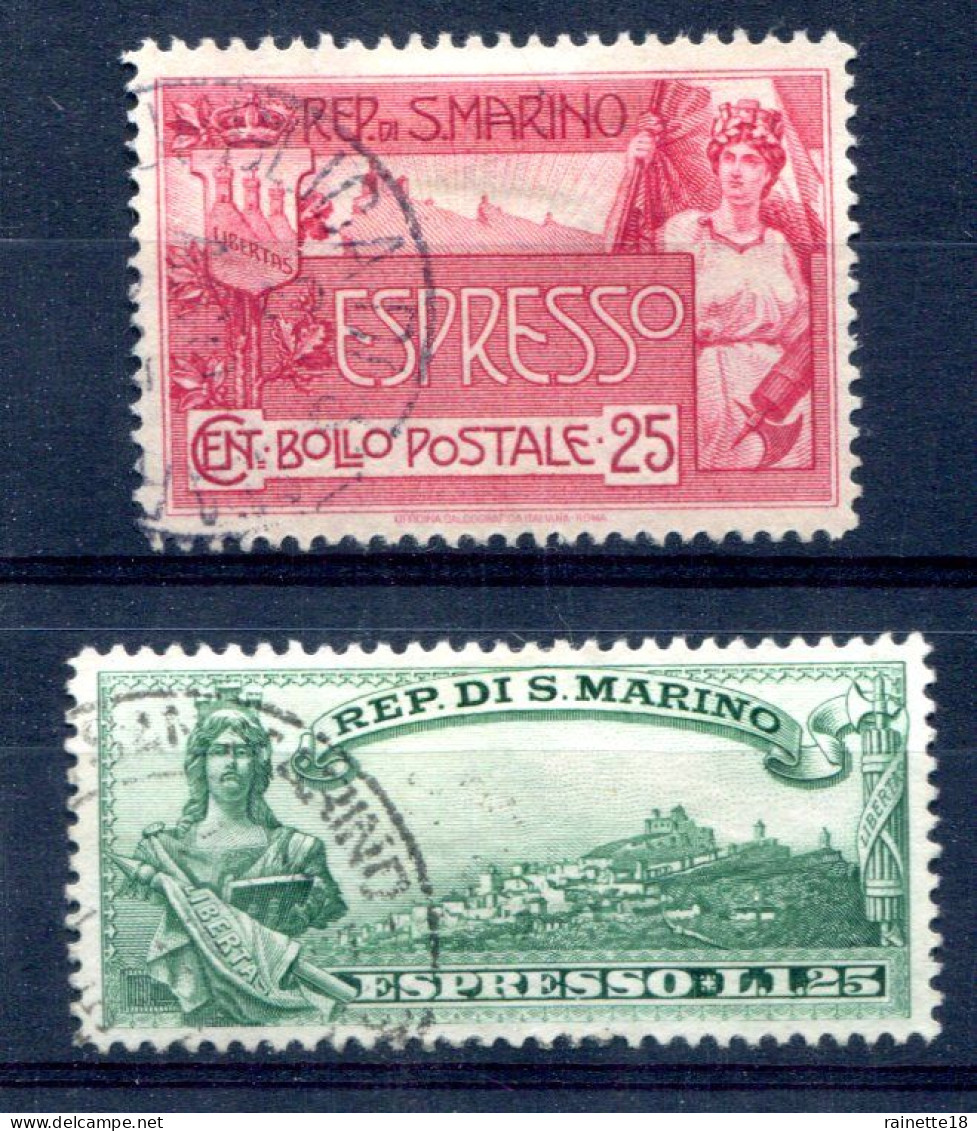 Saint Marin     Express  1 Et 7  Oblitérés - Timbres Express