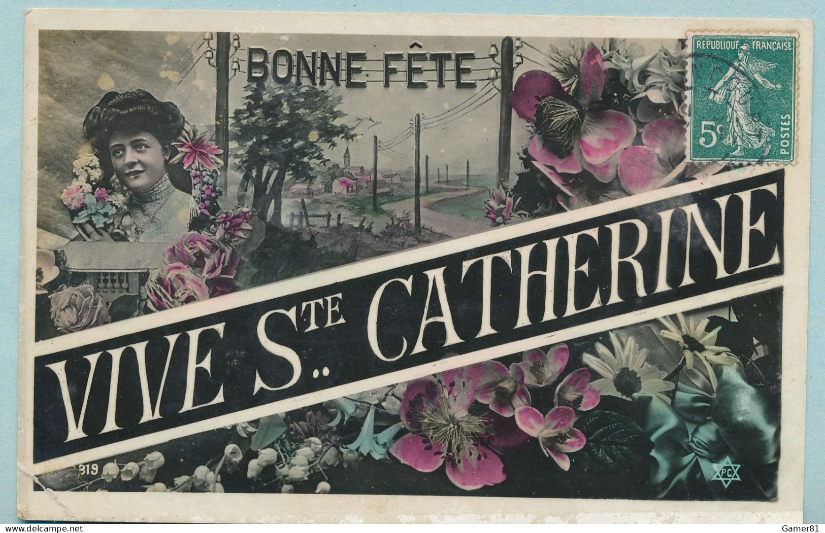 Bonne Fête - Vive Ste-CATHERINE - Ed.  PC. N° 319 - Sainte-Catherine