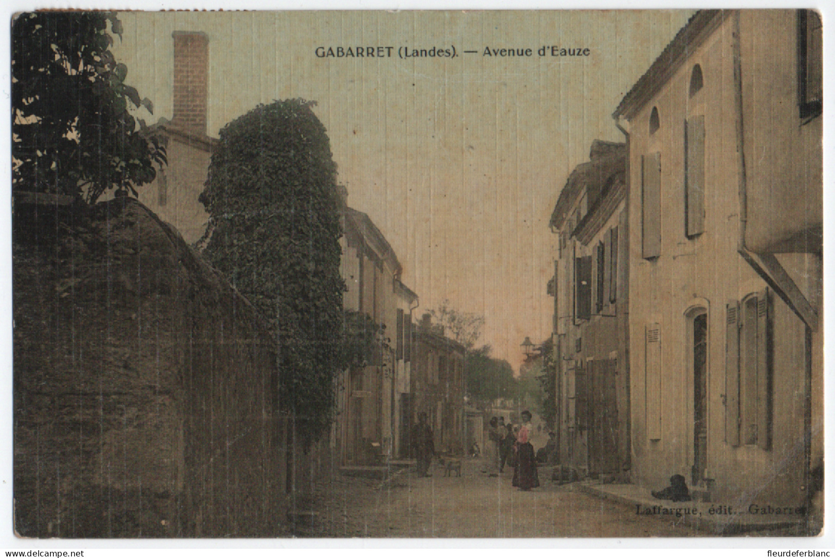 GABARRET (40) - CPA - Avenue D'Eauze - Gabarret