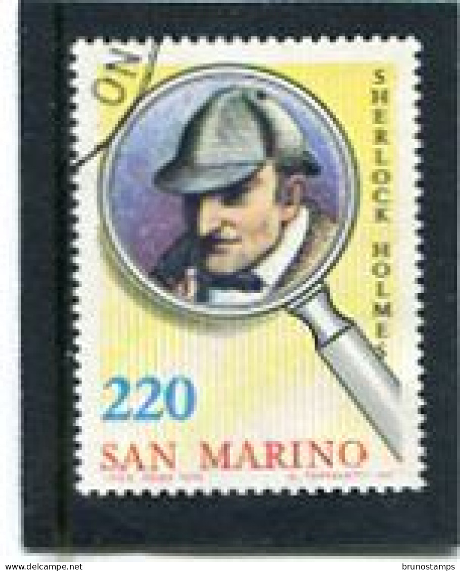 SAN MARINO - 1979   220 L  SHERLOCK  HOLMES  FINE USED - Gebruikt