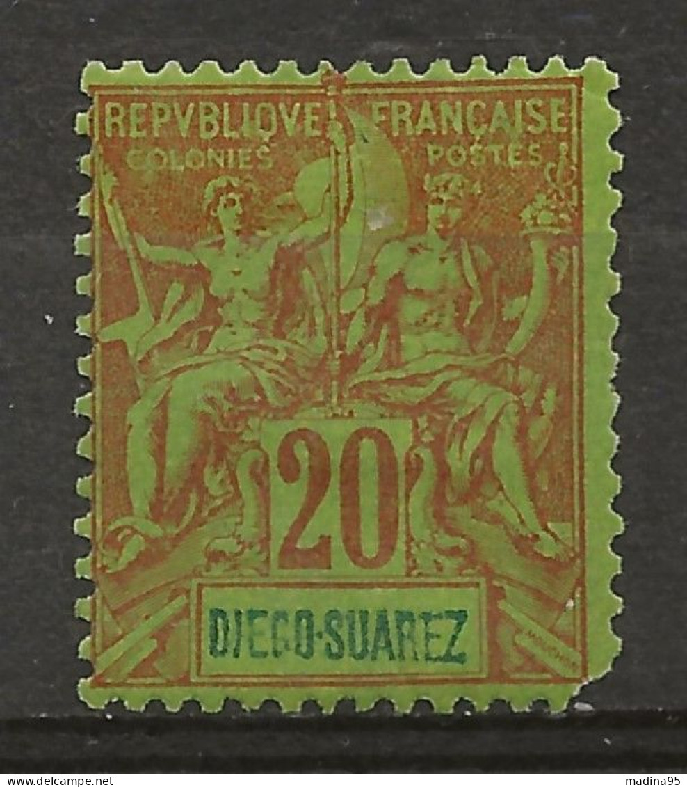 DIEGO-SUAREZ: *, N° YT 44, Dt D'angle Crte, Ch., AB - Unused Stamps