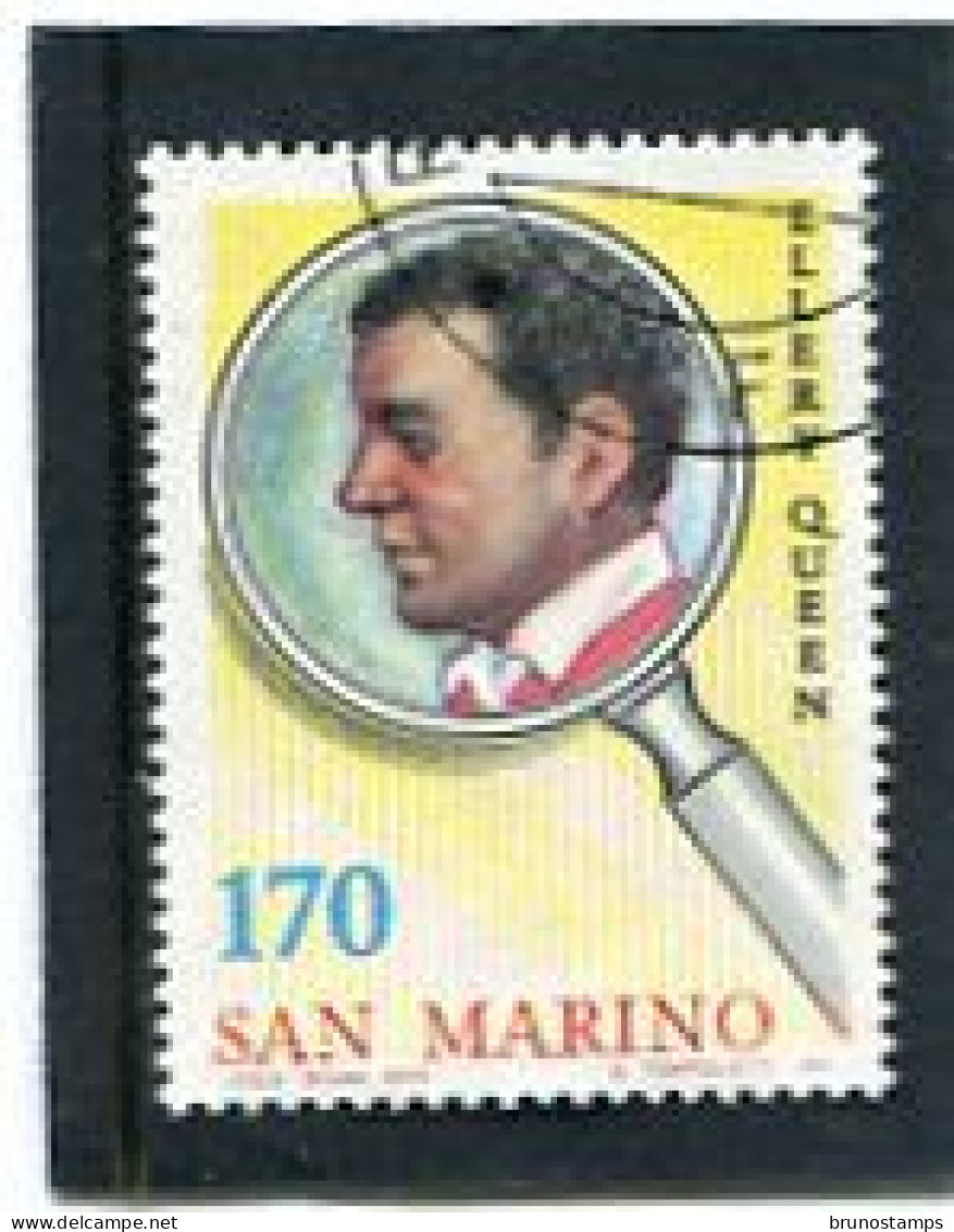 SAN MARINO - 1979   170 L  ELLERY QUEEN  FINE USED - Usati