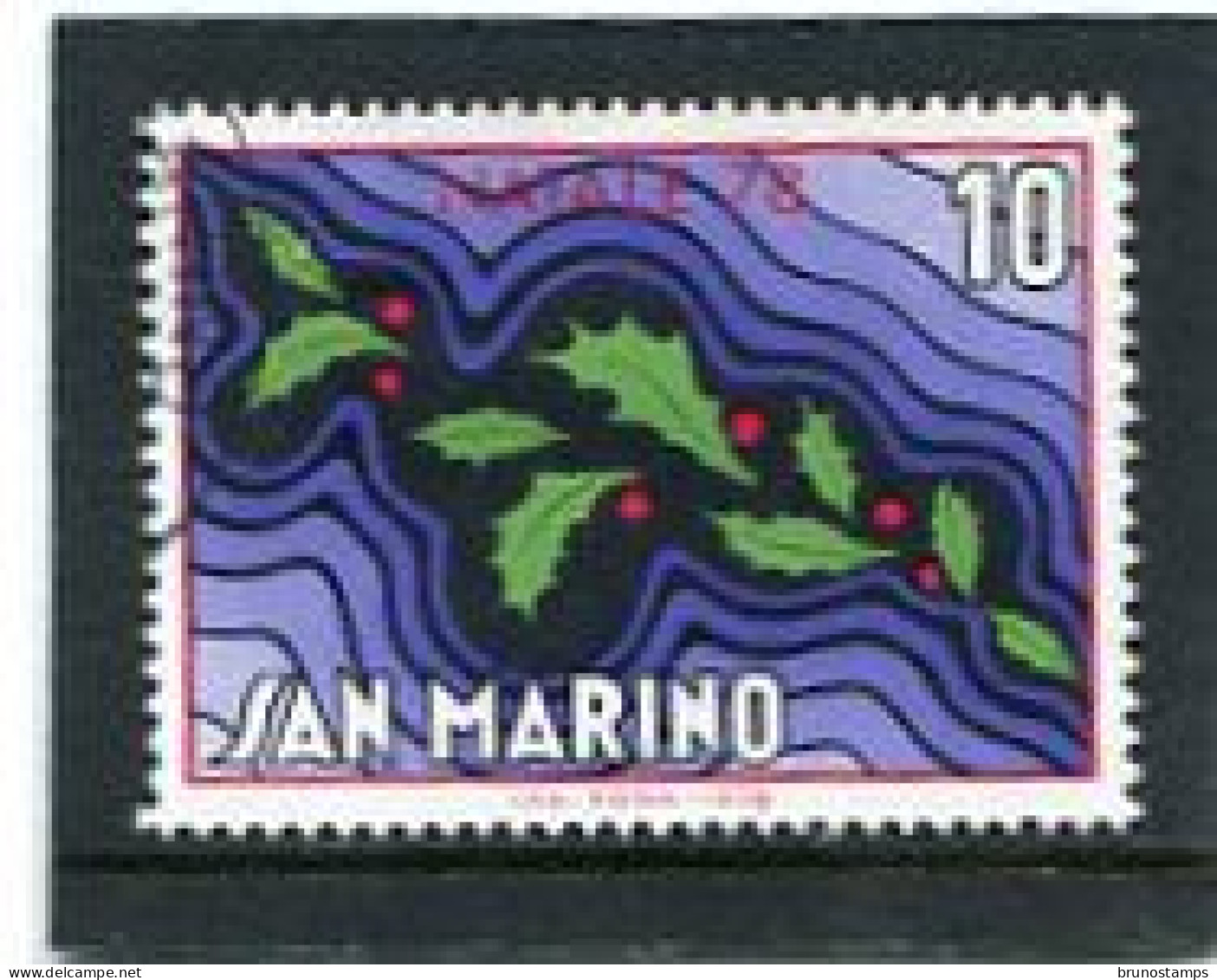 SAN MARINO - 1978   10 L   CHRISTMAS  FINE USED - Usati