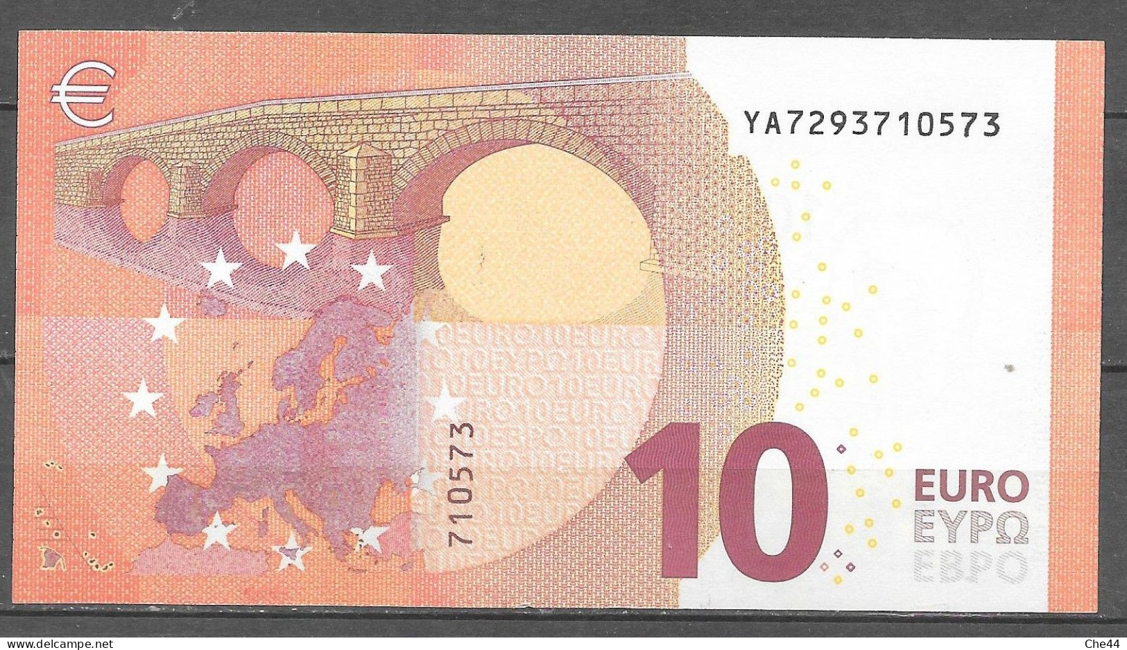 France : Billet De 10 Euros 2014 : Signature : Christine Lagarde. YA7293710573 : Y010C1. - 10 Euro