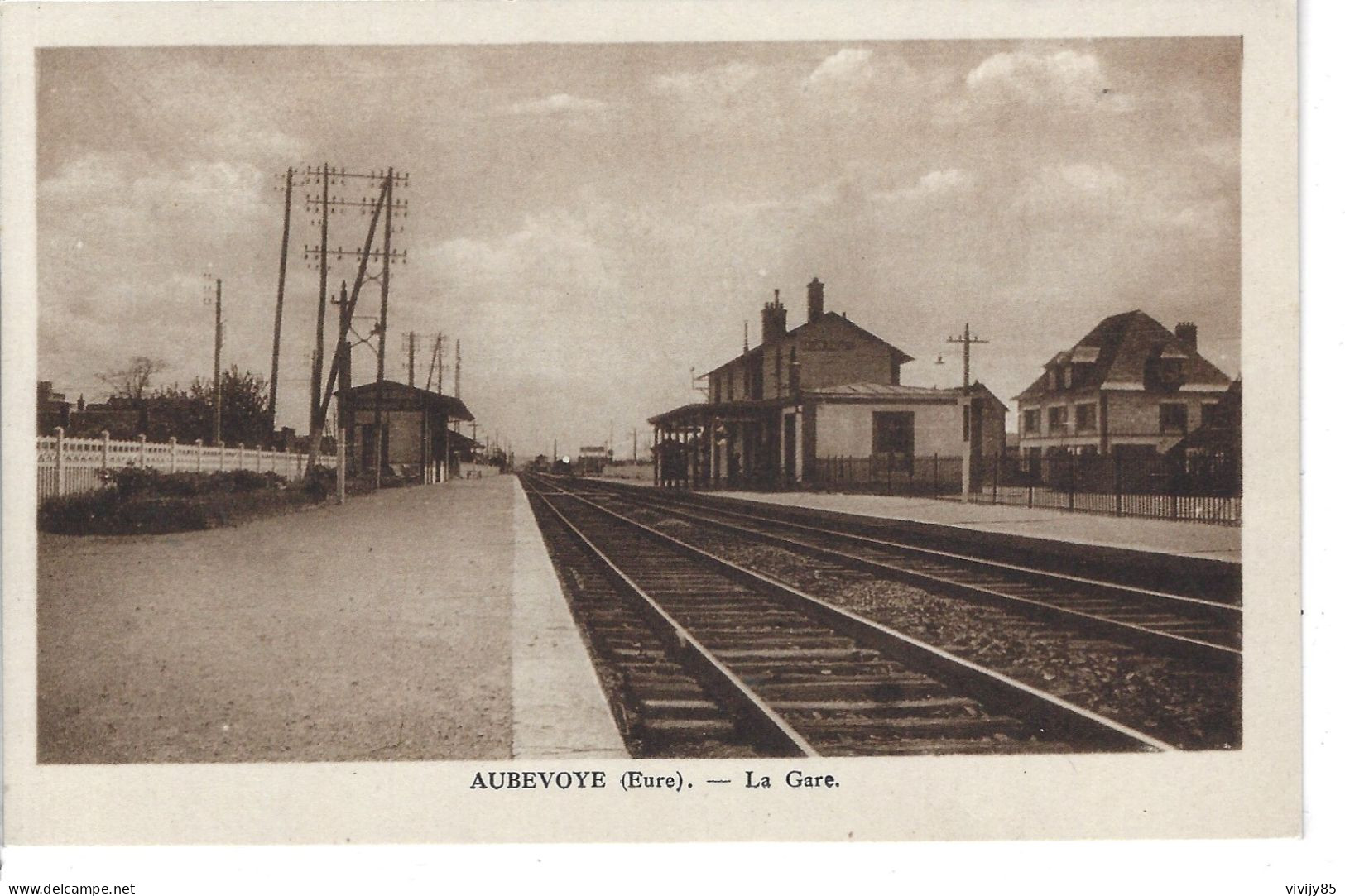 27 - AUBEVOYE - T.Belle Vue De La Gare - Aubevoye