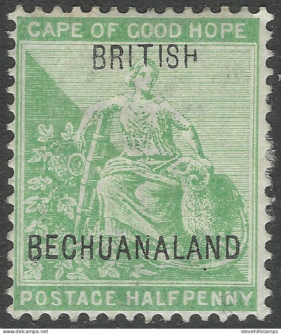Bechuanaland Protectorate. 1897 Stamps Of CoGH O/P. ½d MH. SG 56 - 1885-1964 Bechuanaland Protectorate