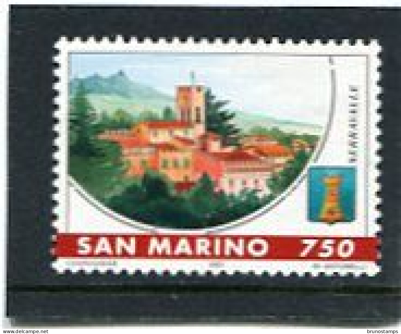 SAN MARINO - 1997   750 L   SERRAVALLE  FINE USED - Used Stamps