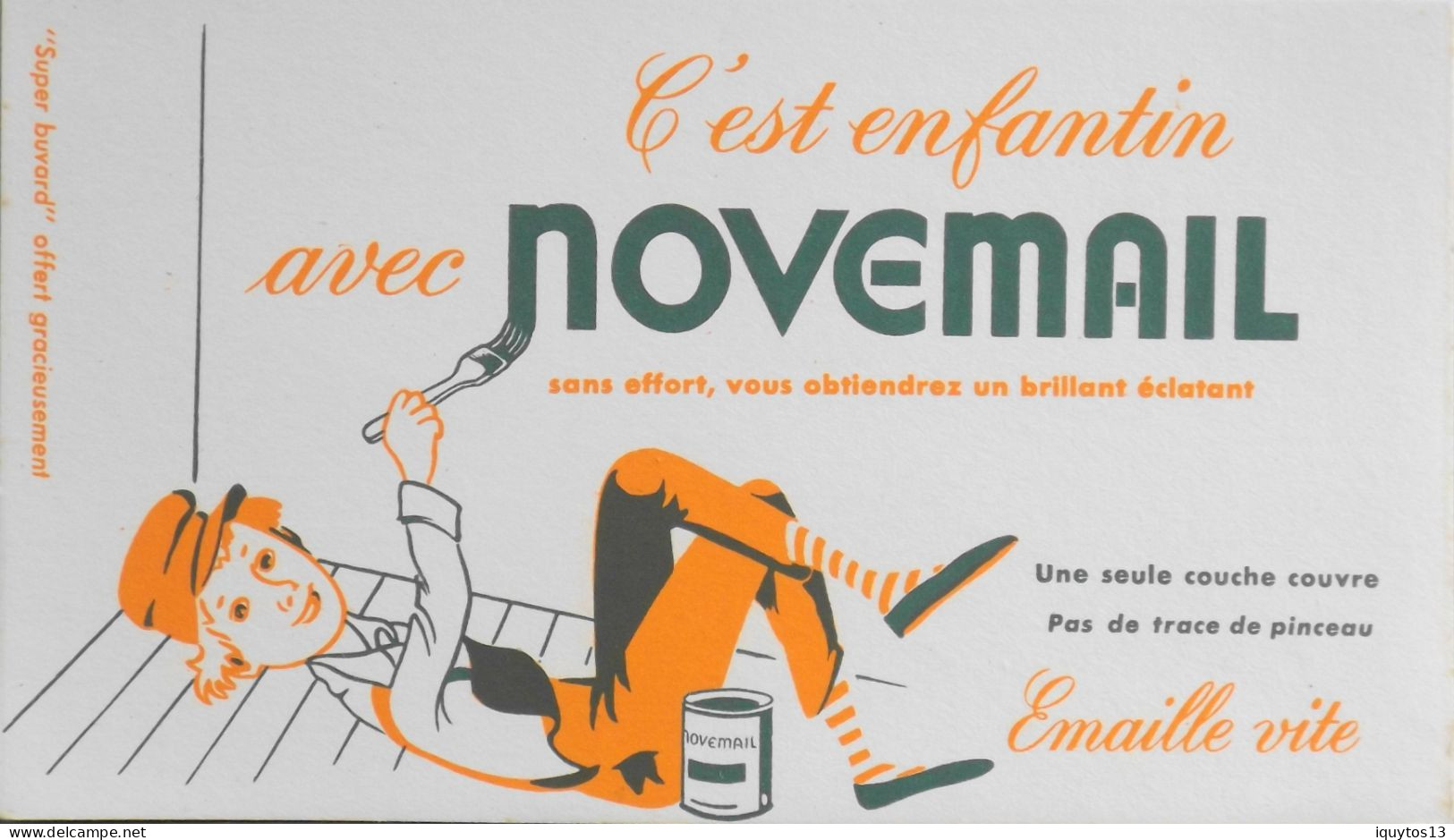 BUVARD PEINTURE NOVEMAIL - TBE - Peintures