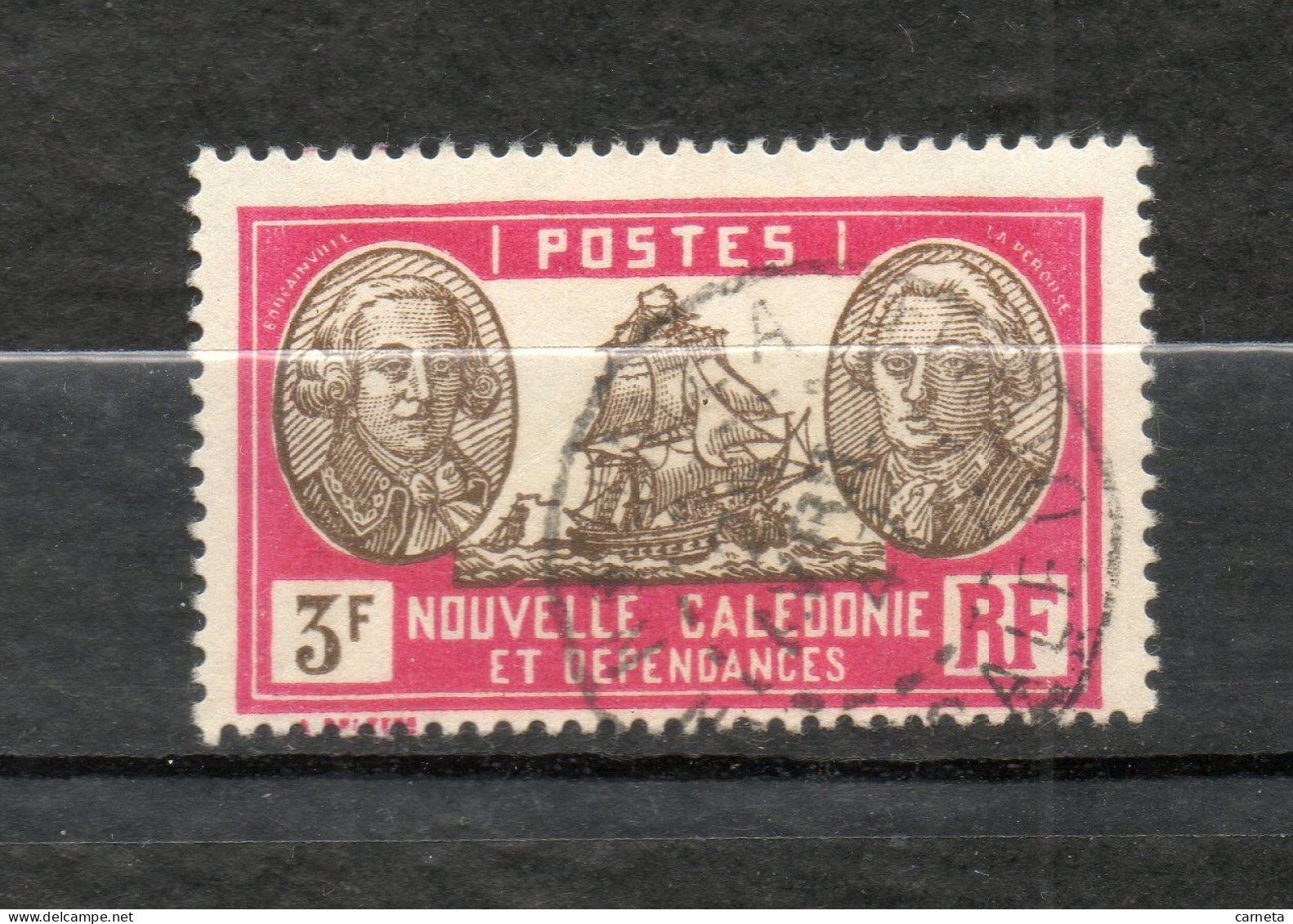 Nlle CALEDONIE N° 158   OBLITERE COTE 1.00€   NAVIGATEUR BATEAUX - Usados