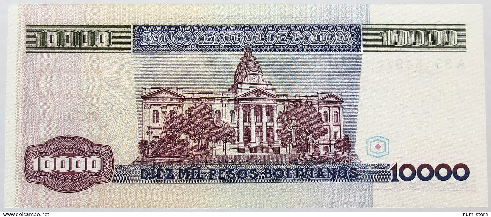 BOLIVIA 10000 BOLIVIANOS 1984 TOP #alb016 0561 - Bolivie