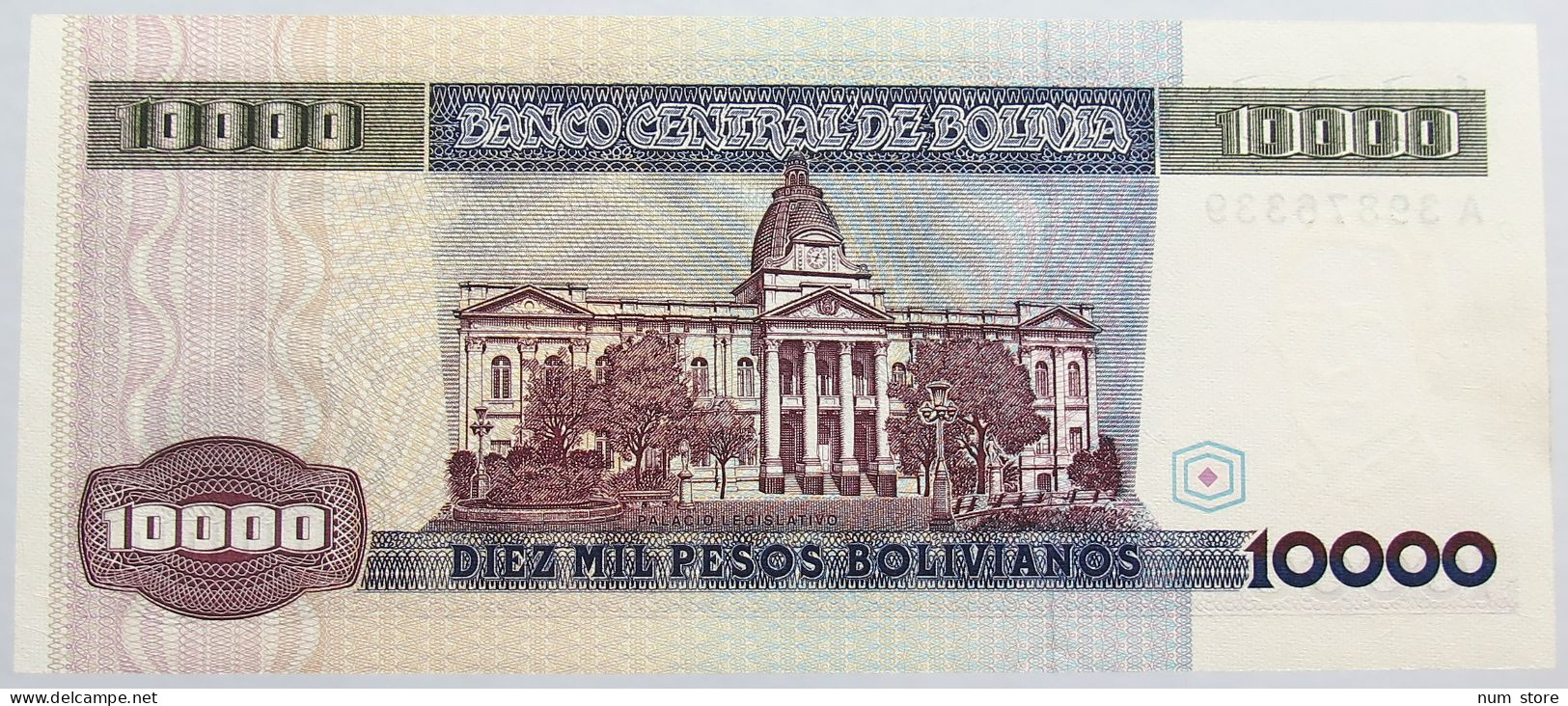 BOLIVIA 10000 BOLIVIANOS 1984 TOP #alb014 0255 - Bolivië