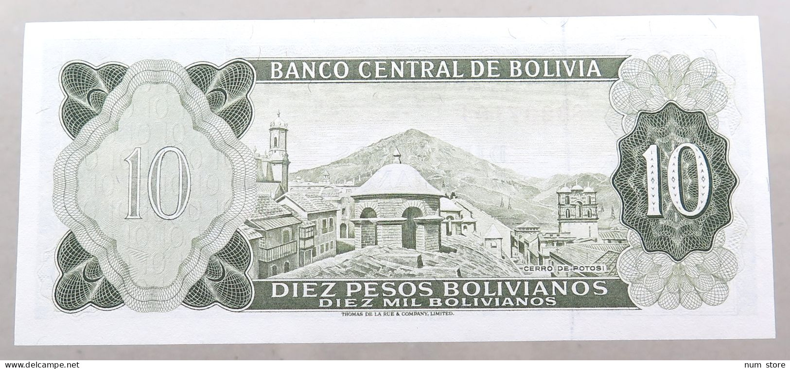 BOLIVIA 10 PESOS 1962 #alb049 0001 - Bolivie