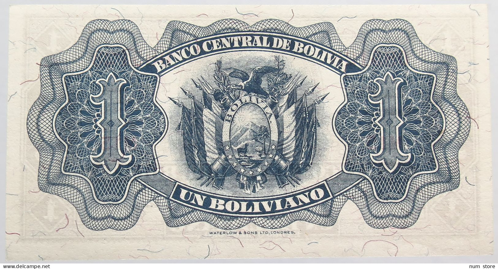 BOLIVIA 1 BOLIVIANO 1952 TOP #alb014 0147 - Bolivië