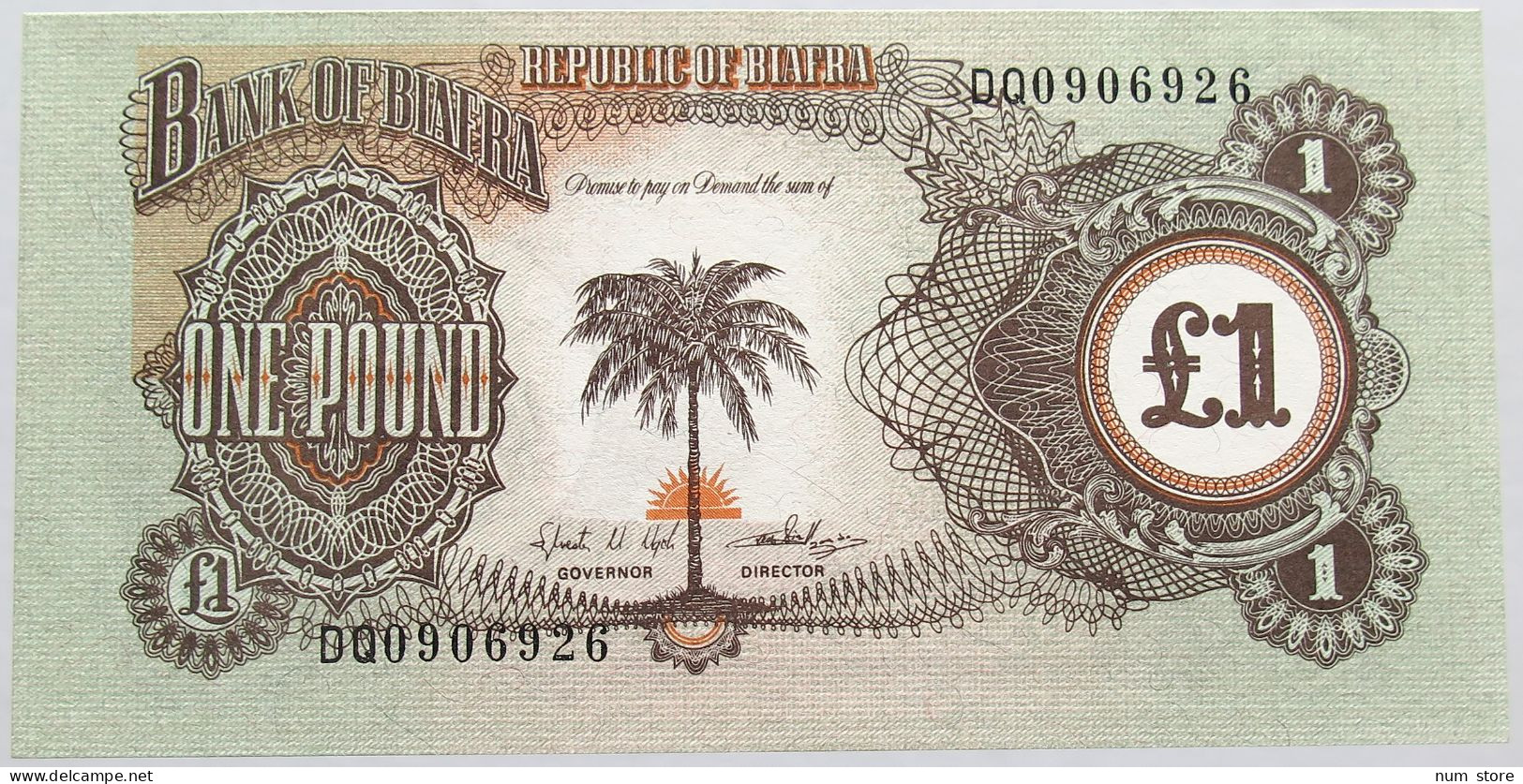 BIAFRA 1 POUND 1968-1969 TOP #alb015 0001 - Other - Africa