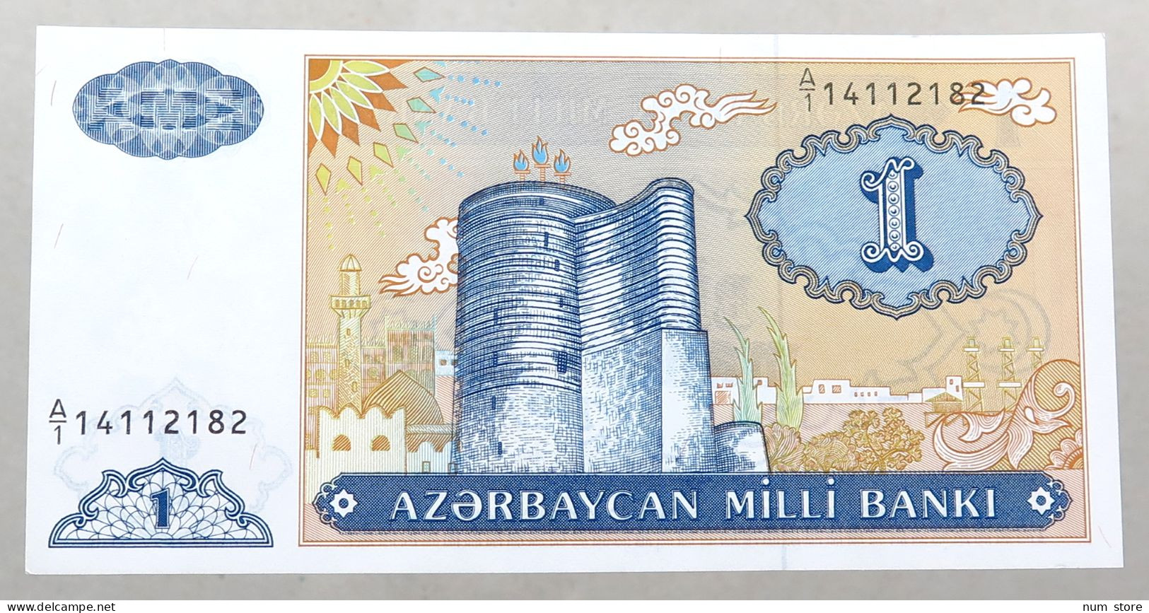 AZERBAIJAN 1 MANAT 1993 TOP #alb051 0411 - Azerbaïdjan