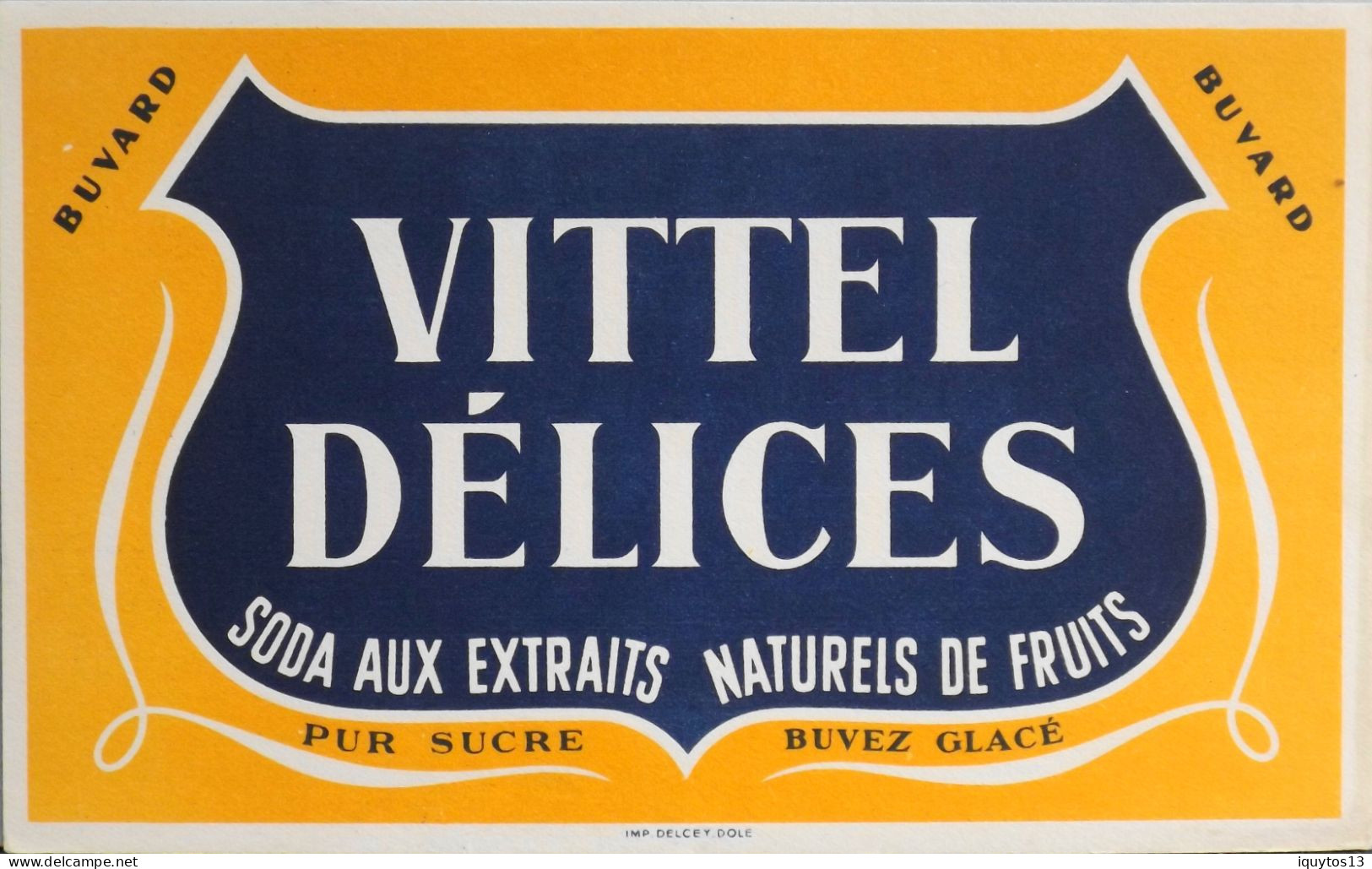 BUVARD - SODA VITTEL DÉLICES - TBE - Limonades