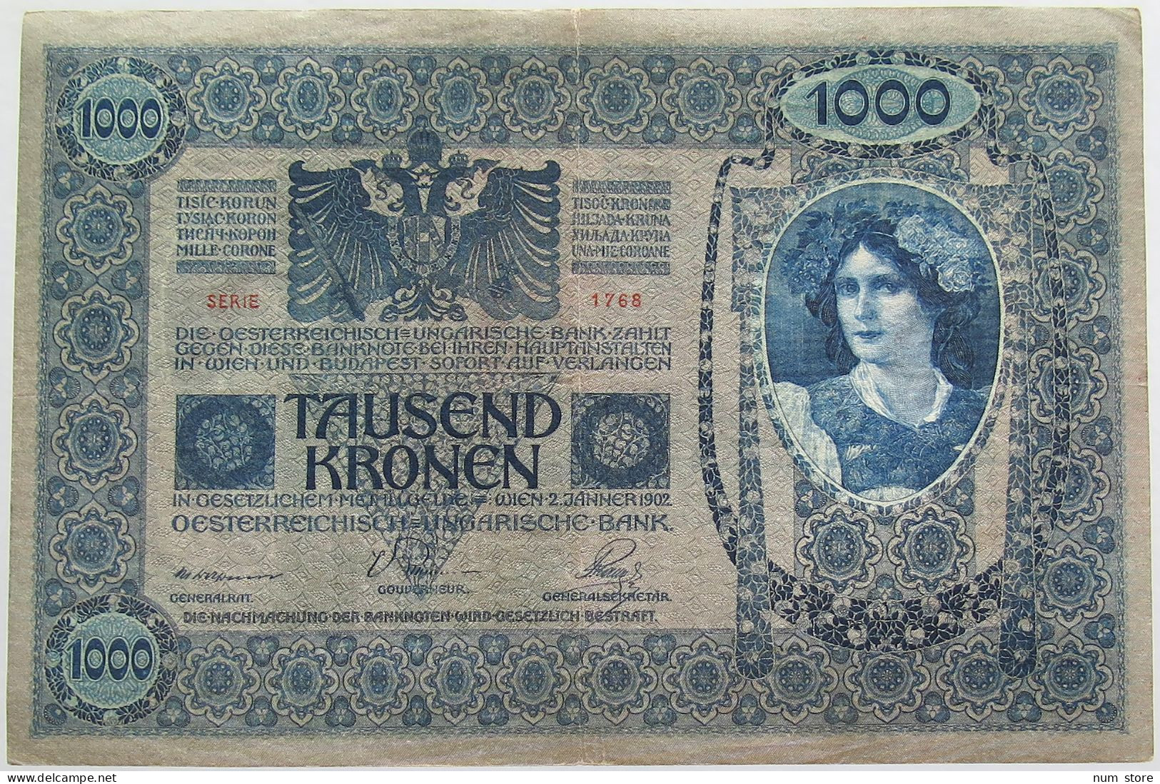 AUSTRIA 1000 KRONEN 1902 #alb018 0381 - Oesterreich