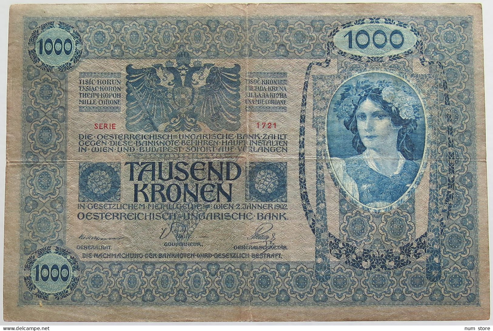 AUSTRIA 1000 KRONEN 1902 #alb018 0373 - Oesterreich