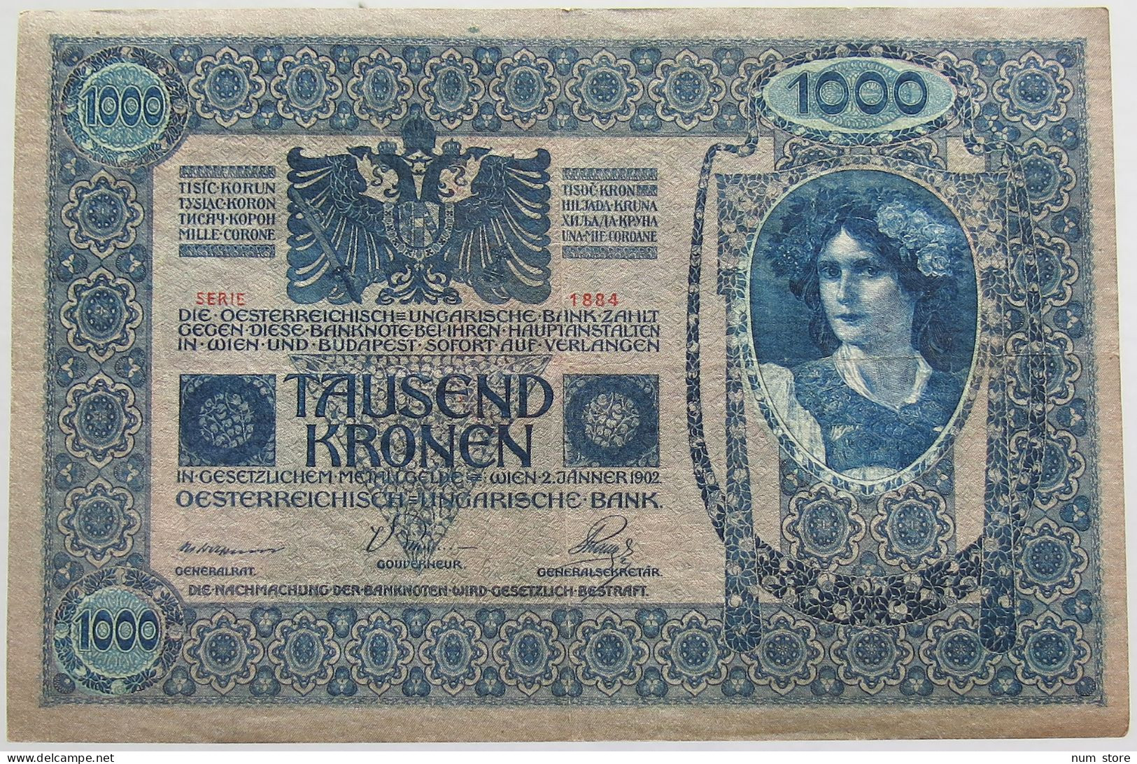 AUSTRIA 1000 KRONEN 1902 #alb018 0369 - Oesterreich