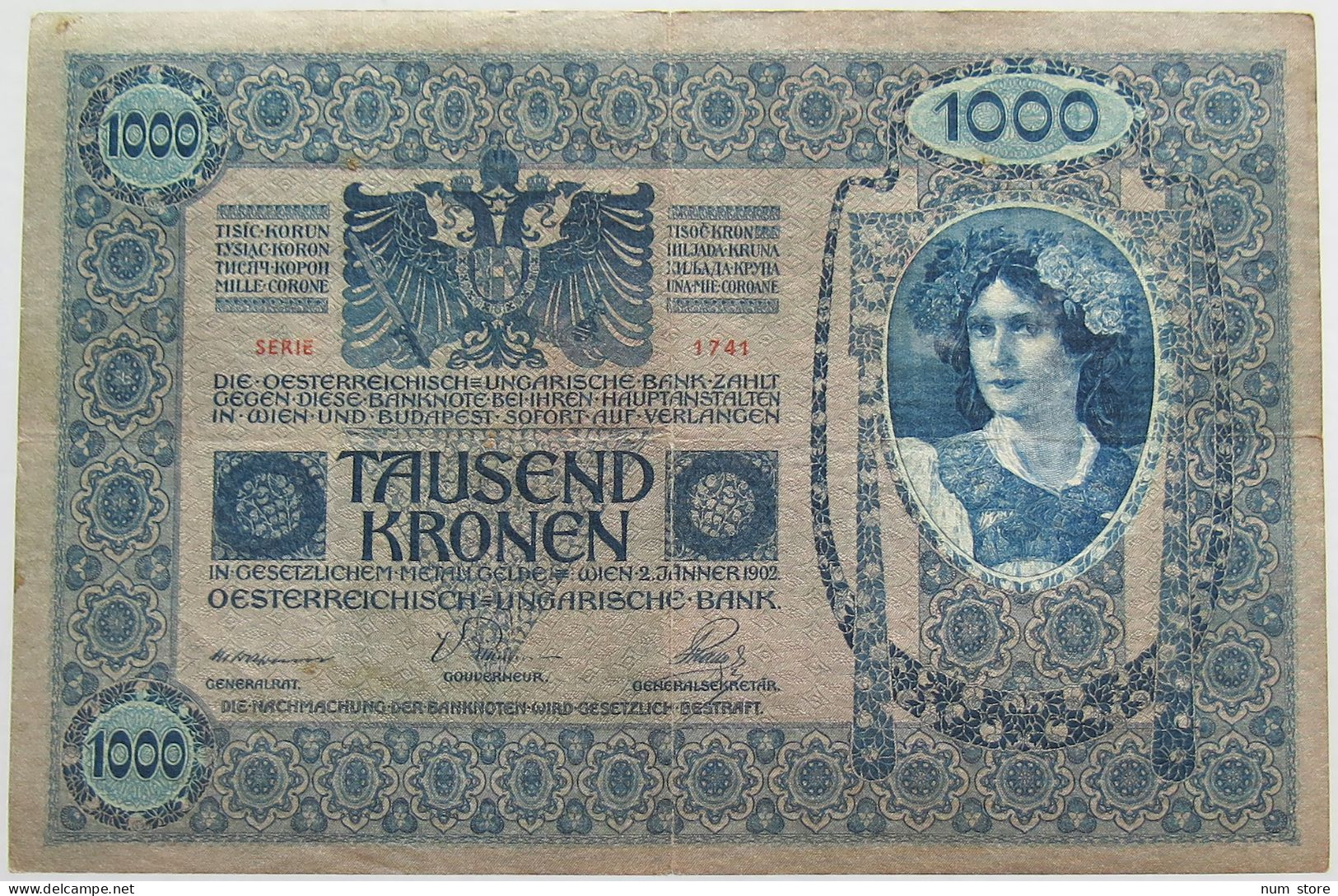 AUSTRIA 1000 KRONEN 1902 #alb018 0371 - Oesterreich