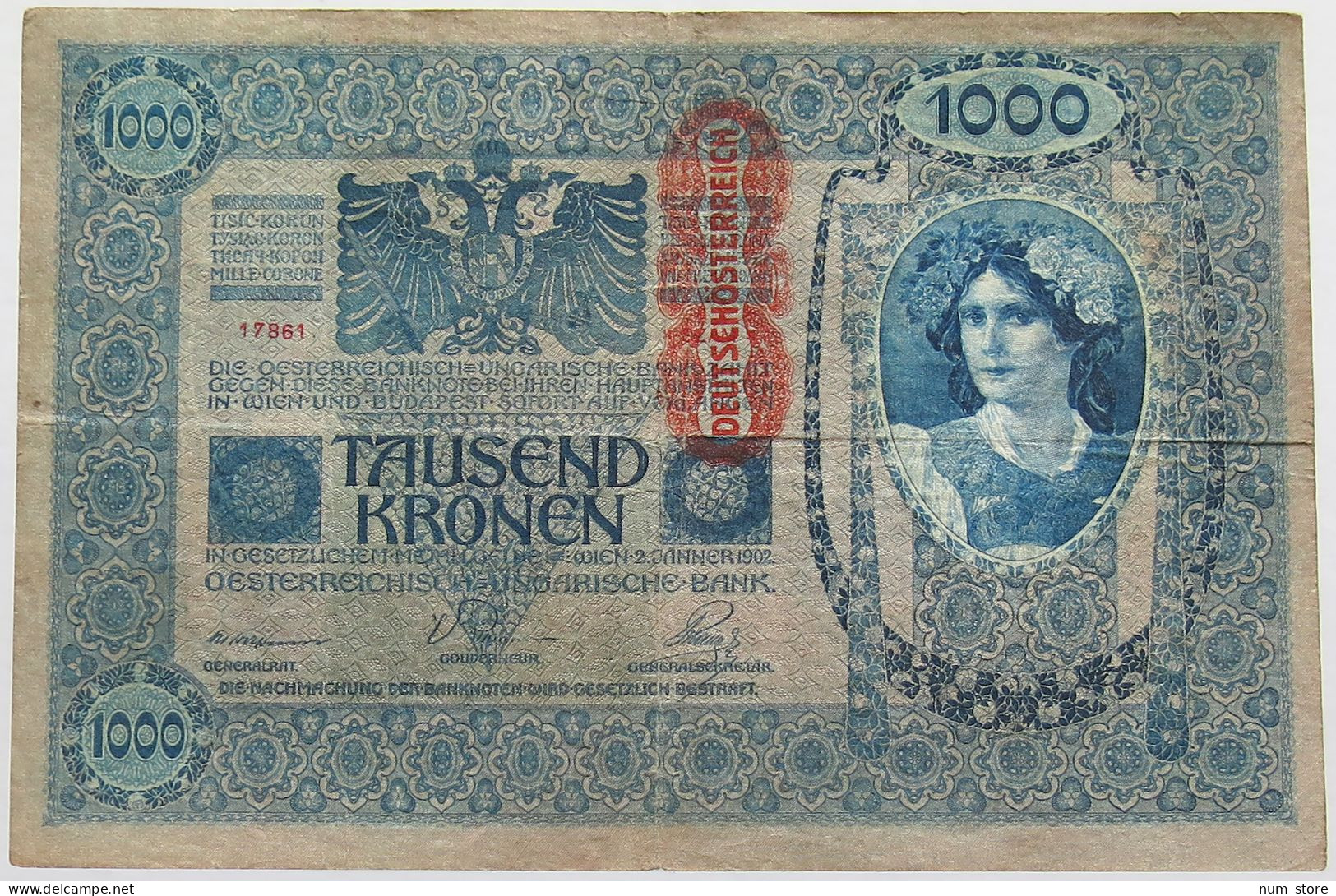 AUSTRIA 1000 KRONEN 1902 #alb018 0285 - Oesterreich