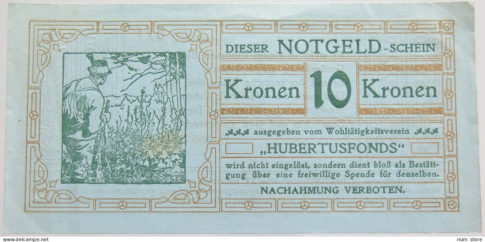 AUSTRIA 10 KRONEN HUBERTUSFONDS WIEN #alb010 0361 - Oesterreich